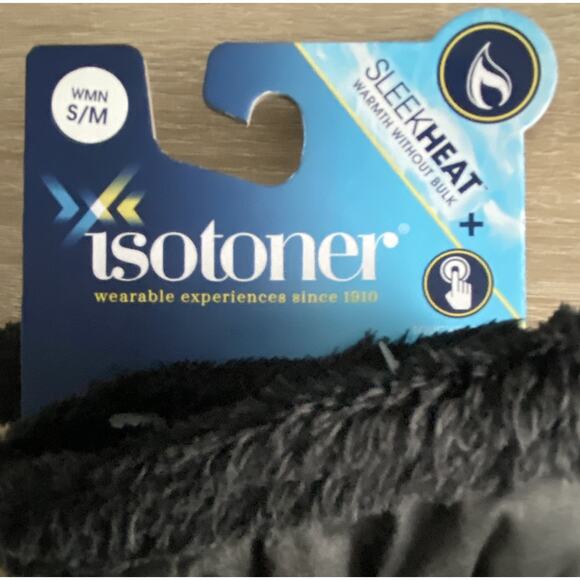 Isotoner Men's Small Gloves Insulated Water-Resistant Touchscreen Compatible NEW - Picture 3 of 5